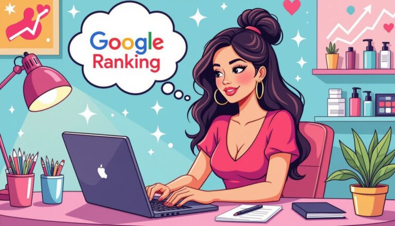 ranking strony salonu beauty w Google